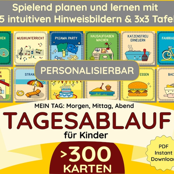 300 kaarten ochtend lunch avond aanpasbare dagelijkse routine dagelijkse routine dagelijkse routine kinderen peuter Montessori afdrukken