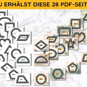 TAPETES DE JUEGO para dar forma a los coches de juguete de seguimiento de vehículos de juguete Montessori habilidades motoras DIY juguete regalo niño Alemán imagen 4