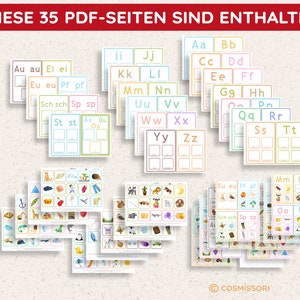 Alphabet Sorting Game Picture Cards Boards Montessori ABC Learning Game ...