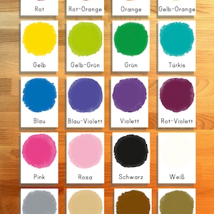 20 cartões flash aprendizagem cores cartões flash minimalista montessori alemanha download instantâneo pdf arco-íris bebê alemão kita arquivo
