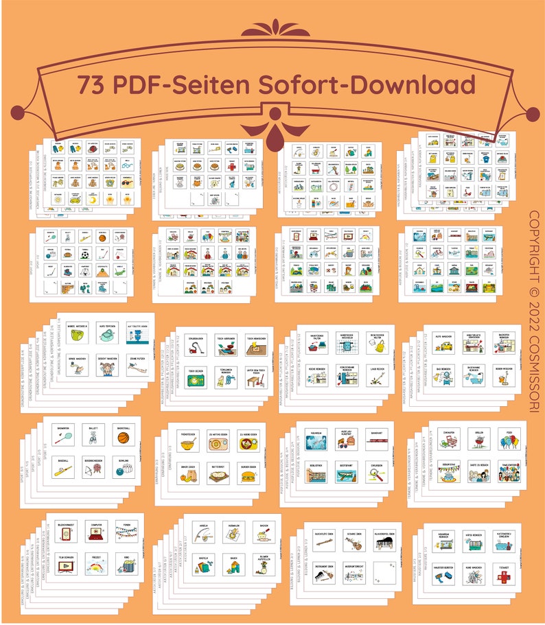 Picture Cards, Pictograms, Routine Cards, Printable Child Routine, Over ...