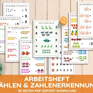 Workbook Counting & Numbers Reading Recognizing Learning Workbook Exercise Book Toddler Kindergarten Child Preschool Daycare Connecting Numbers PDF Download