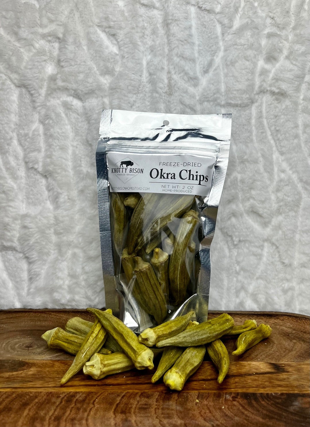 Freeze Dried Okra Chips Freeze Dry Okra Dried Whole Okra Salty Snack