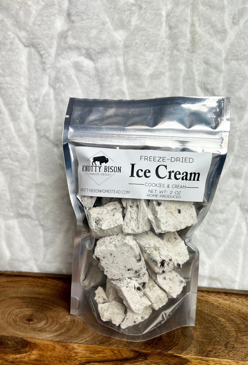 Freeze Dried Cookies & Cream Ice Cream Freeze Dried Ice Cream Freeze Dried Candy Freeze Dried Snacks Fun Gift Stocking Stuffer image 1