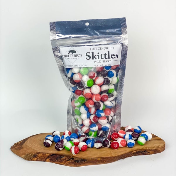 Freeze Dried Wild Berry Skittles - Skittles Wild Berry Freeze Dried Candy - Freeze Dried Snacks - Best Freeze Dried Candy - Unique Gifts