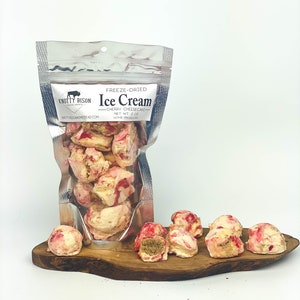 Freeze Dried Cherry Cheesecake Ice Cream - Freeze Dried Ice Cream - Freeze Dried Candy - Freeze Dried Snacks - Fun Gift - Stocking Stuffer