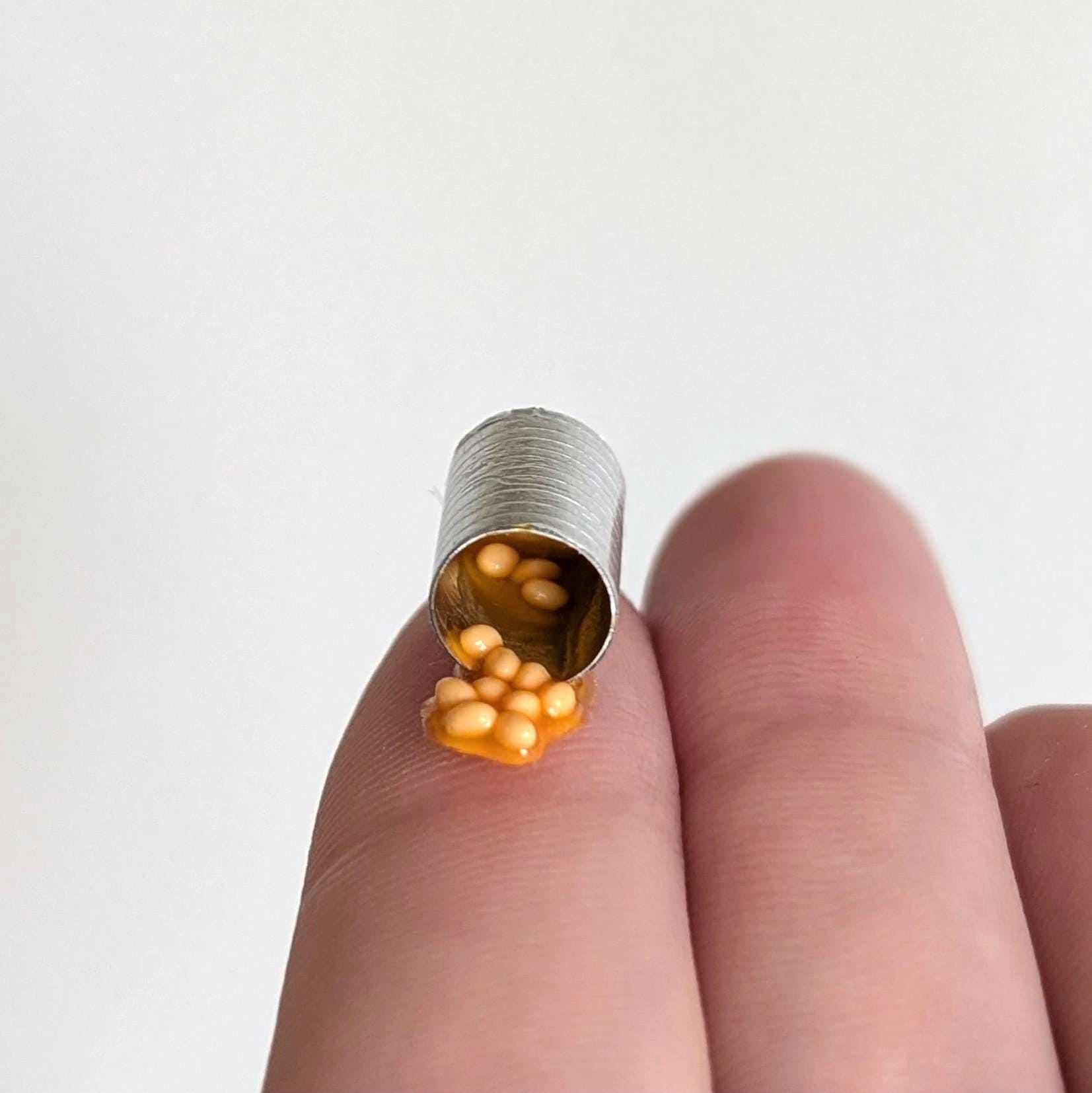 Spilled Tin of Baked Beans - Handmade Miniature 1:12 Scale Dollhouse ...