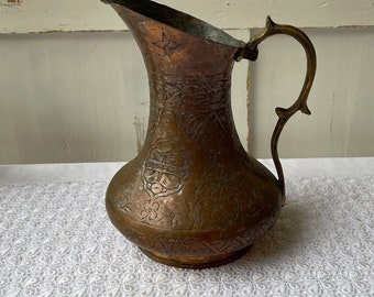 Orientalische Kupfer Wasserkanne Kupferkrug