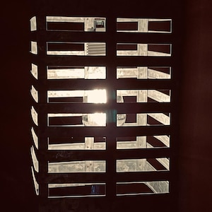 Industrial style galvanized cube swag lamp