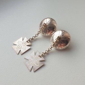 Norwegian 1971 J.A.Berner Silver 830s Bunad Solje Pin Brooch