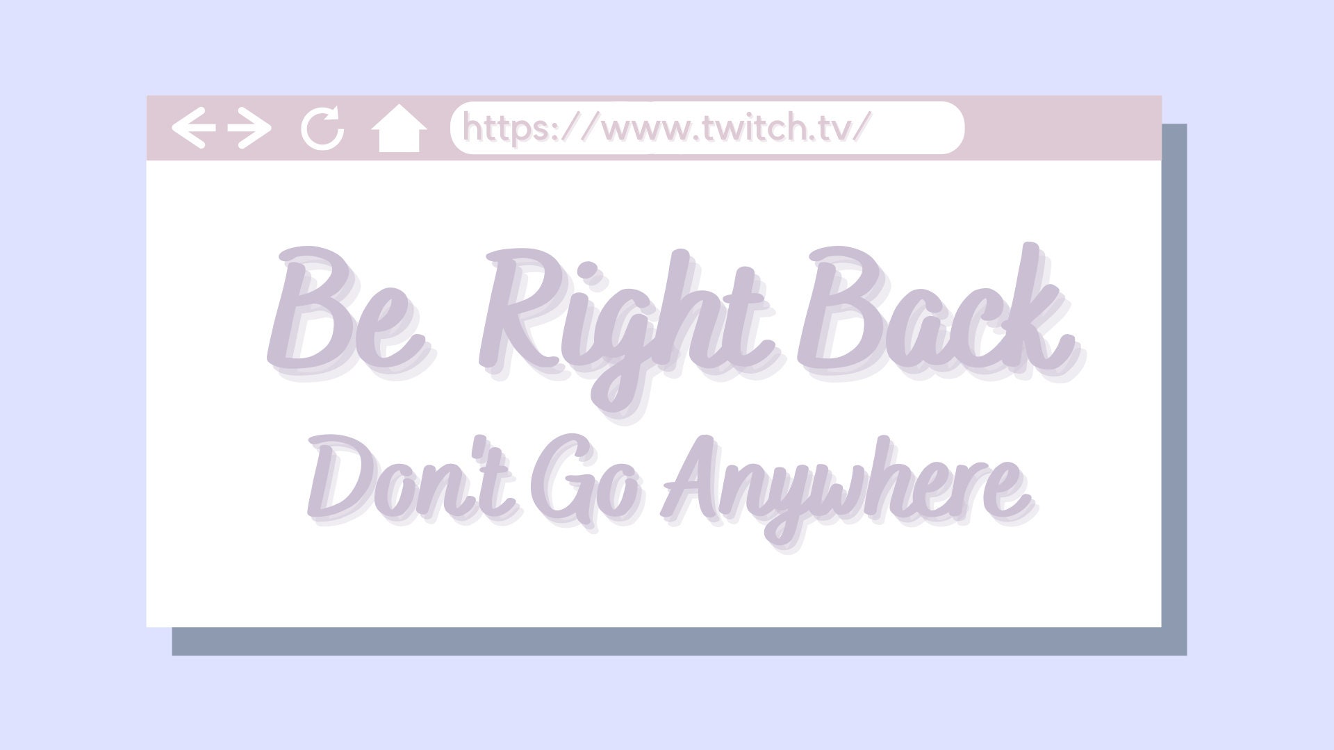 Cute Twitch Be Right Back And Stream Starting Soon Overlay Etsy | Free ...