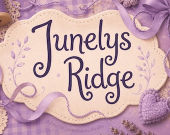 Junelys Ridge Font - Whimsical _ Romantic - Wedding Font (TTF/OTF) Commercial Use