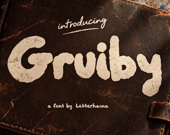Gruiby Font: The Bold Bubble Style Your Brand Is Missing OTF - TTF - Commercial Use License