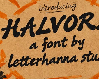 Halvorix: A Playful Font Built for Bold Kids & Logo Design - OTF - TTF - Commercial Use License