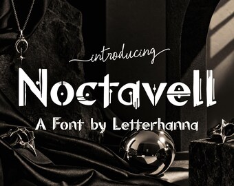 Noctavell Gothic Font: A Decorative Pick for Mystical Brands - OTF - TTF - Commercial Use License