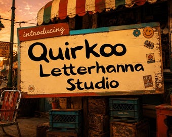 Quirkoo: A Quirky Font for Bold, Playful, Handmade Designs - OTF - TTF - Commercial Use License