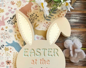 Personalised Family Name Easter Bunny Decoration