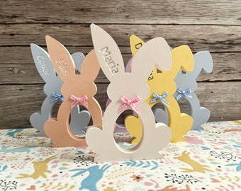 Personalised Bunny Kinder Egg Holder