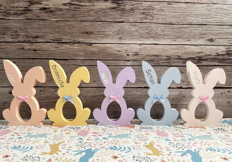 Personalised Bunny Kinder Egg Holder image 3