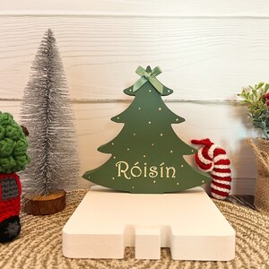 Weihnachtsbaum Personalisieren Strumpfhalter, Regaldekoration Freistehend, Weihnachtsdekoration, Handbemalt