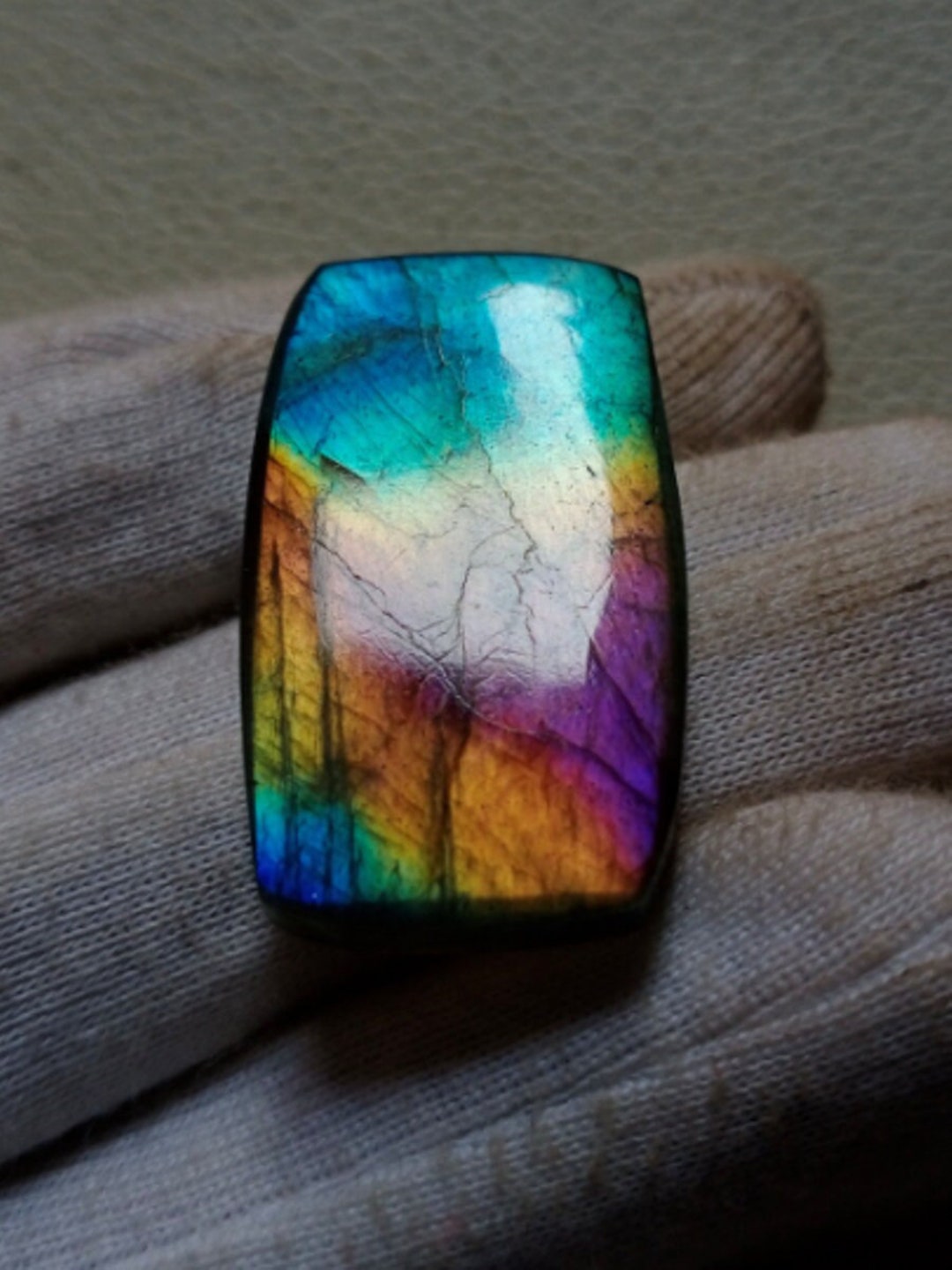 Likable Unique Multi Rare Fire Natural Labradorite Cabochon Pendant ...