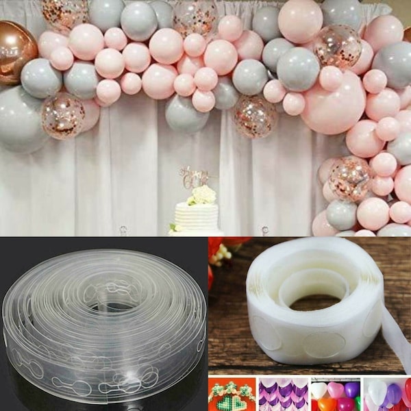 Balloon garland kit, balloon chain and glue adhesive dots, Balloon arch kit, Balloon accessory, Craft supply, DIY balloons