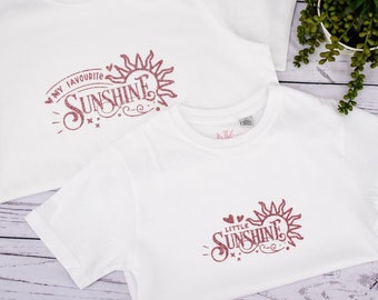 Mum and Daughter Matching Sunshine T-Shirt