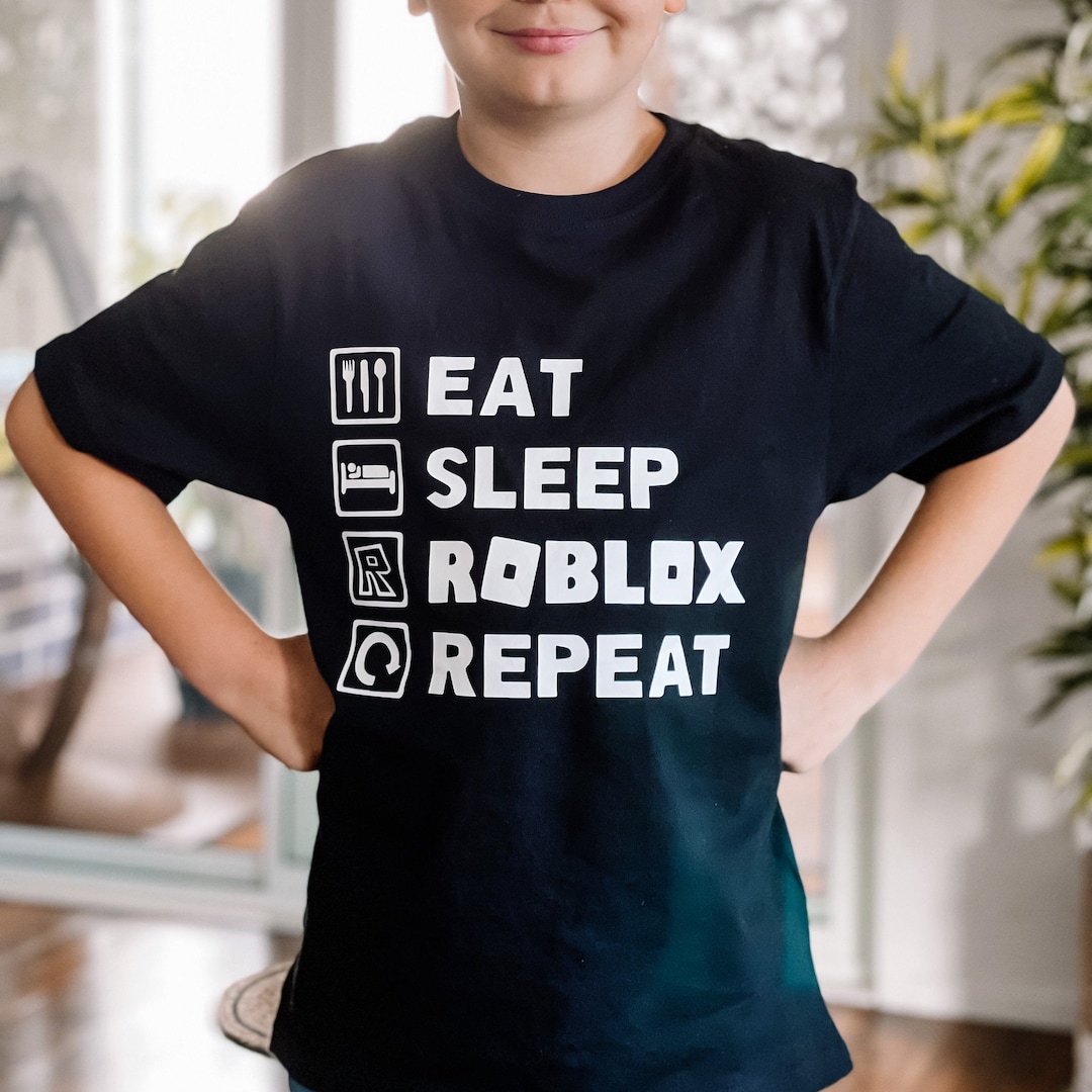 Roblox Youth Boys Black Tee Shirt New M