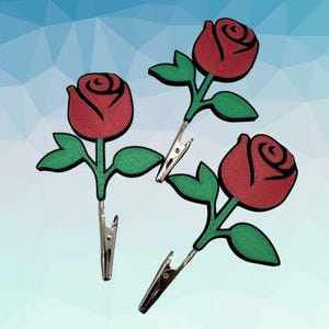 Rosen Clip (Dreierpack)