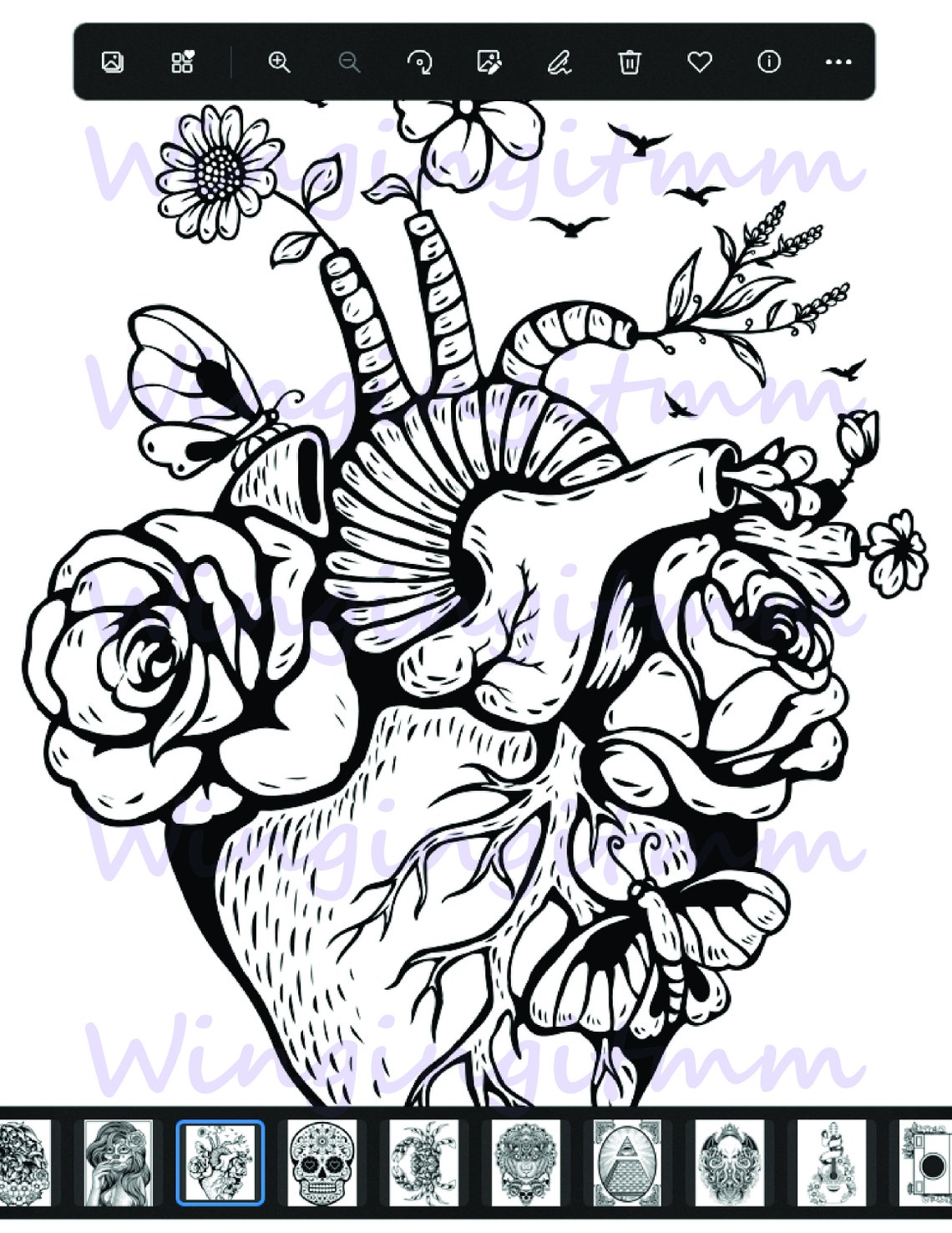 Printable Goth Adult Coloring Pages - Il 1140xN.3887041579 Hfxr