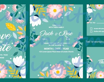 Invitation Background Digital Download PNG, PDF, JPG