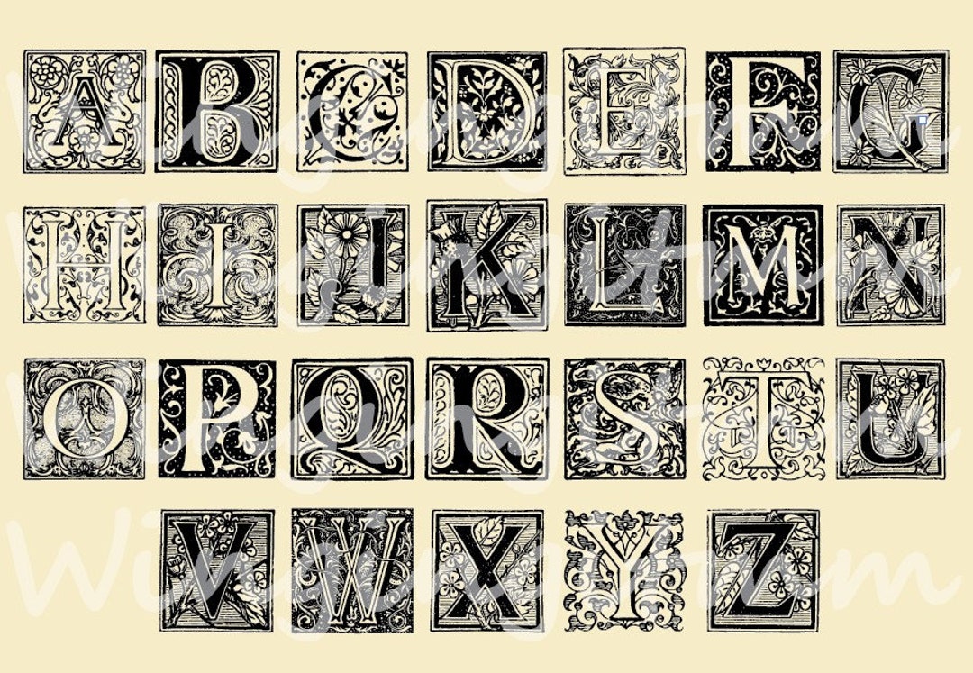 Story Book Letters, No Installation Needed, EPS JPG PDF Letters