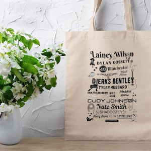 Original design C2C country to country 2025 LONDON tote bag country music merchandise lyric song customised totes country music bag gift