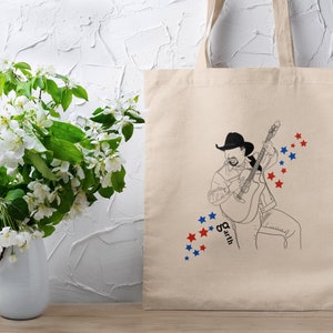 Country Music Artist tote bag Garth Brooks country music merchandise customised bag country music gift country girl bag gift present