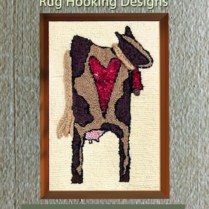 Belle, ontwerp voor vloerkleed, haakpatroon tapijt op linnen, haakset tapijt