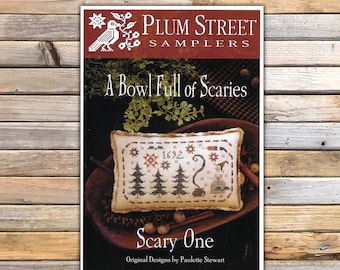 A Bowl Full of Scaries - Scary One, Plum Street Samplers, Cross Stitch Pattern