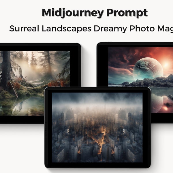 Midjourney V5 Ai Prompt - Surreal Landscapes Dreamy Photo Magic - Best Image Ai Prompt - Ai Art - Wallpaper