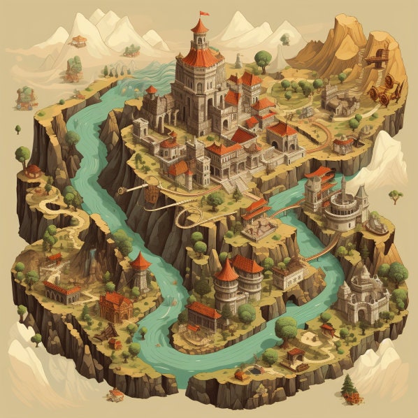 Assassin's Creed Valhalla World Map Midjourney Prompt – Socialdraft