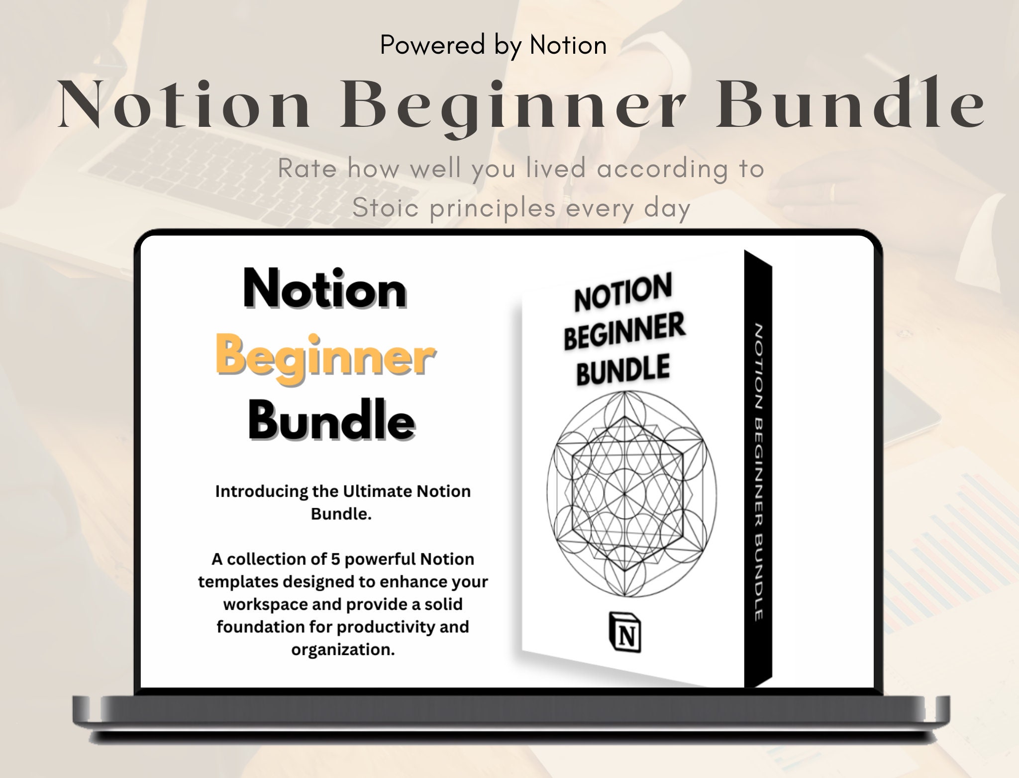 Ultimate Notion Beginner Bundle - Get 5 Templates for Task-Management, Journaling, Habit Tracking, and Workout Planning in one bundle.