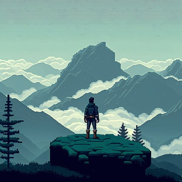 Midjourney Image Ai Prompt 16 Bit Retro Video Game Style Wallpaper ...
