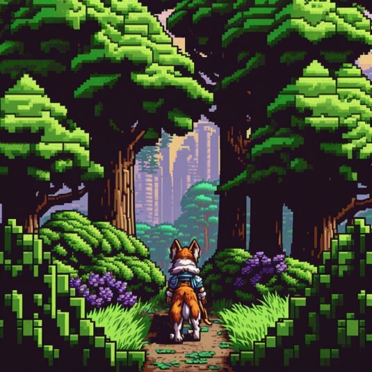 Midjourney Image Ai Prompt 16 Bit Retro Video Game Style Wallpaper ...
