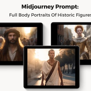 Midjourney Image Ai Prompt - Photorealistic Full Body Portraits Of Historic Figures - Historic Wall Art, Best Midjourney Prompt
