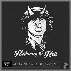 Highway to Hell 2 vector eps / ai / svg / png / jpeg  AC/DC