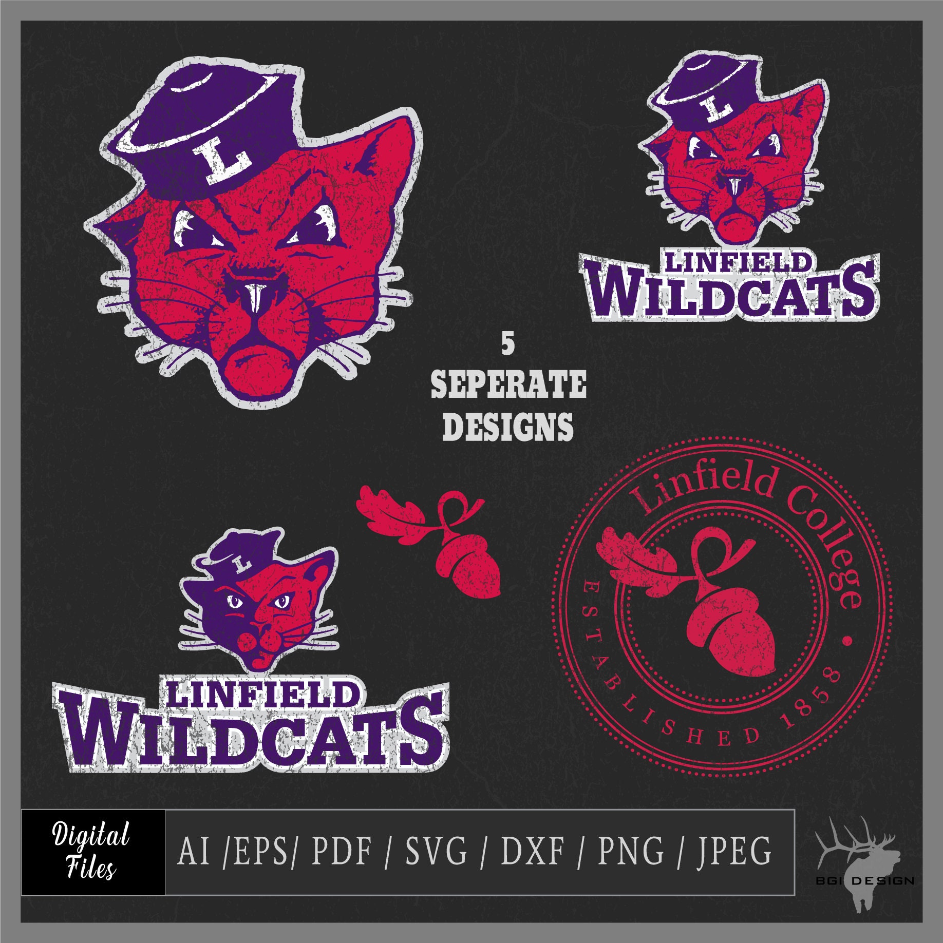 Linfield College Template Vector Files .ai / .eps / Pdf / Svg / Jpeg ...