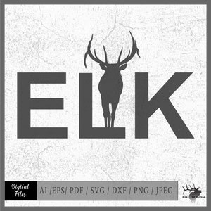 Elk Bull 3v vector eps / ai / svg / png Bull Elk