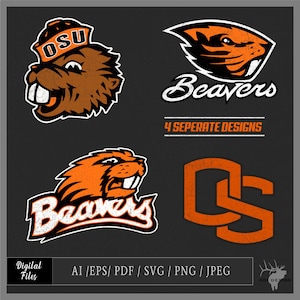 OSU Beaver Template vector files .ai / .eps / pdf / svg / jpeg / png