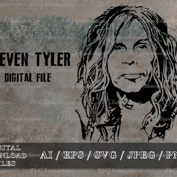 Steven Svg Steven Tyler Silhouette - Etsy
