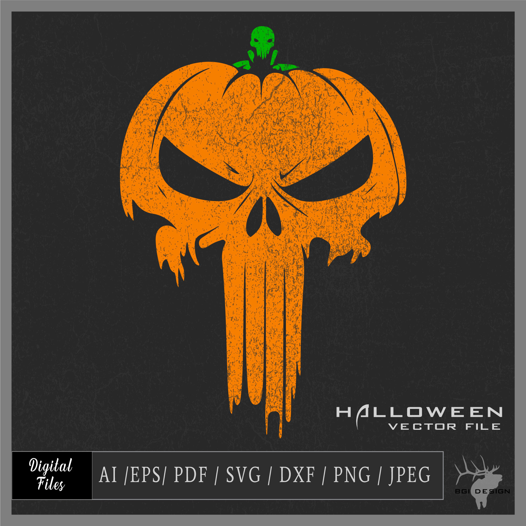 Punisher Skull Pumpkin Stencil Punisher Skull Pumpkin Stencil