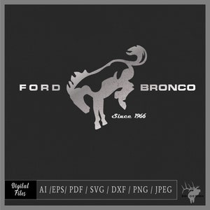 Ford Bronco vector eps / ai / svg / pdf / dxf / png / jpeg Bronco