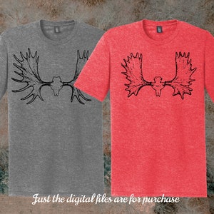 Moose Skull 2 Vector Eps / Ai / Svg / Png - Etsy